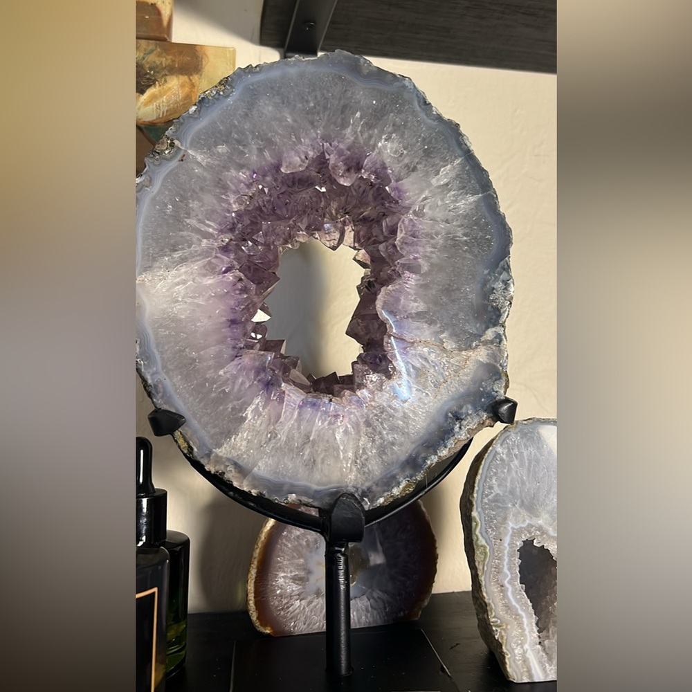 Stunning Purple Geode Slice